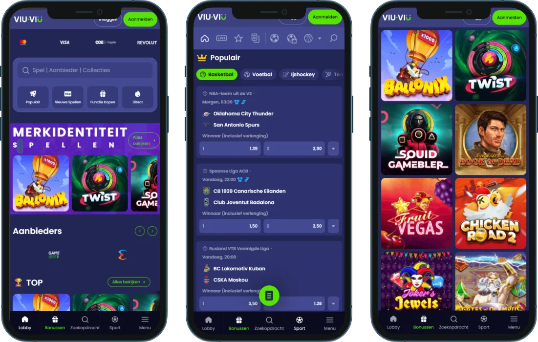 Viu Viu Casino Mobiele versie